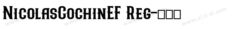 NicolasCochinEF Reg字体转换